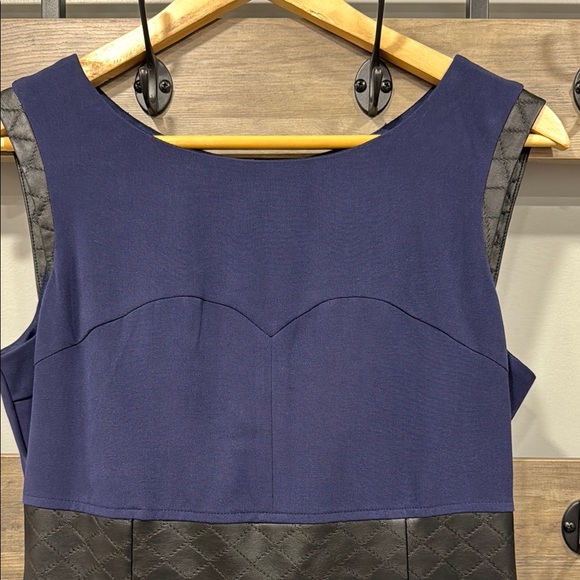 NWOT!! Elegant Navy Blue Sleeveless Dress - Picture 4 of 11